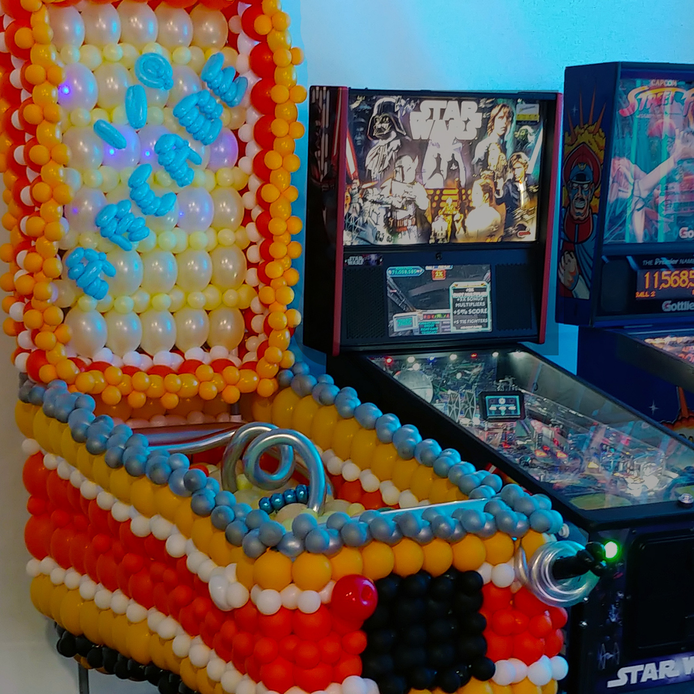 Pinball machine.